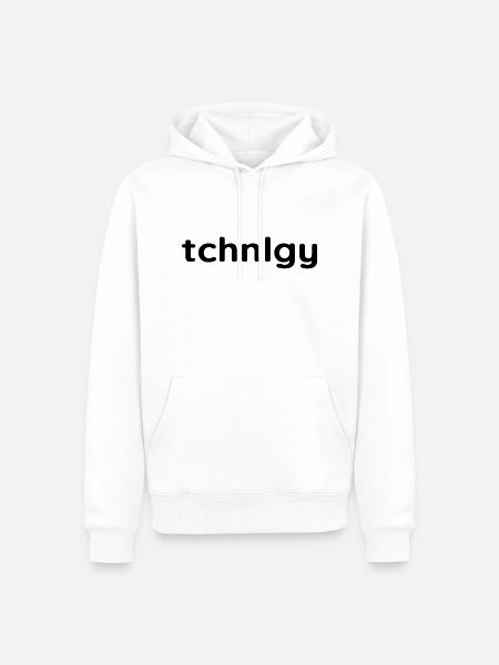 Technologie: het statement voor technologiefans - Mannen Premium Bio hoodie - wit