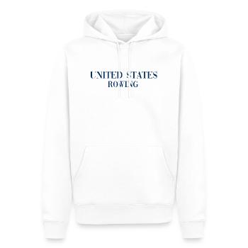 United States Rowing - Row Boat - Rower - USA - Männer Premium Bio Hoodie - Weiß - Vorne - Nico (187cm)