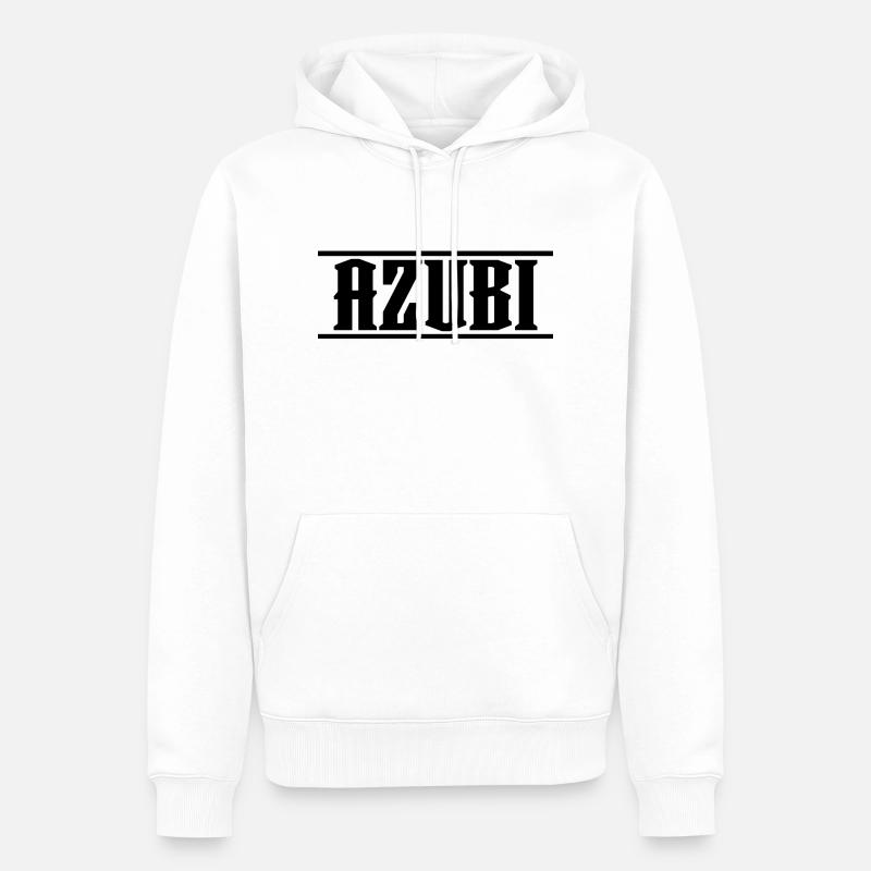 AZUBI white Tshirt - Männer Premium Bio Hoodie - Weiß