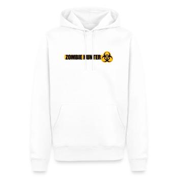 zombie hunter Halloween Zitat - Männer Premium Bio Hoodie - Weiß - Vorne - Nico (187cm)