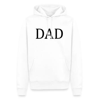 Dad - Men’s Premium Organic Hoodie - white - Front - Nico (187cm)