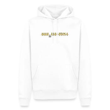 Bat birds - Männer Premium Bio Hoodie - Weiß - Vorne - Nico (187cm)