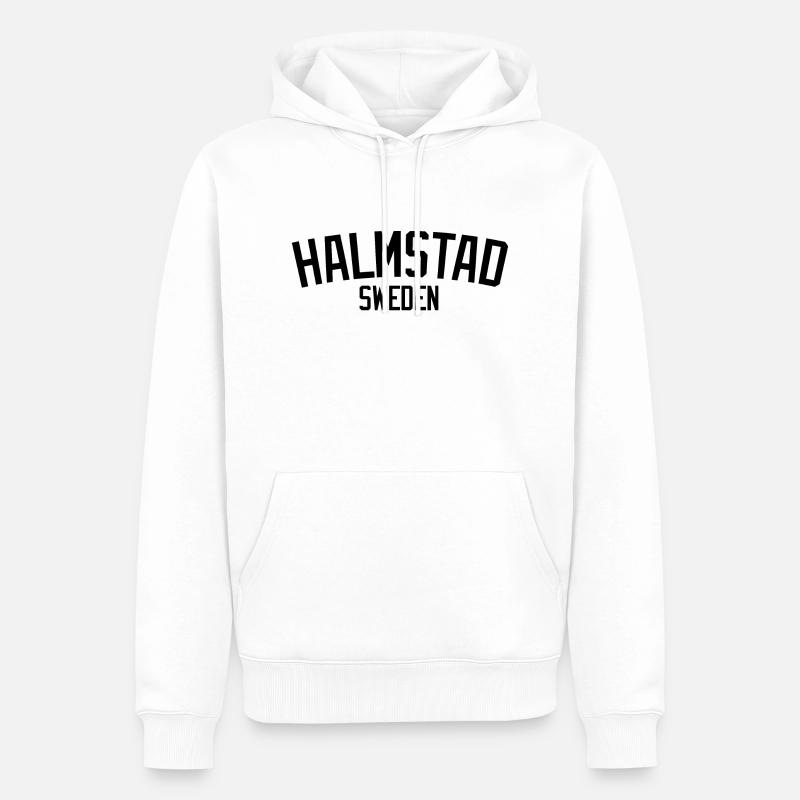 Halmstad - Sweat à capuche Premium bio Homme - blanc