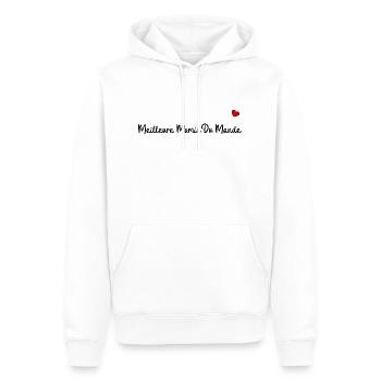 Meilleure mamie du monde - Sweat à capuche Premium bio Homme - blanc - Devant - Nico (187cm)