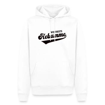 Weltbeste Hebamme Beleghebamme Doula Hebammen - Männer Premium Bio Hoodie - Weiß - Vorne - Nico (187cm)