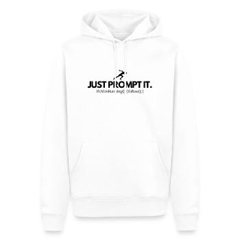 AI, prompts it ! - Men’s Premium Organic Hoodie - white - Front - Nico (187cm)