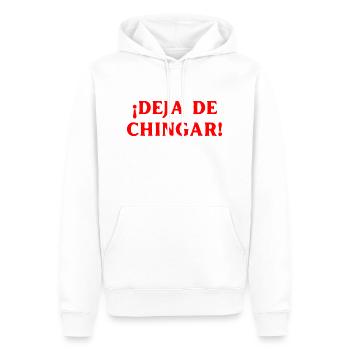 Hör auf herumzualbern Spanisch Sprache - Männer Premium Bio Hoodie - Weiß - Vorne - Nico (187cm)