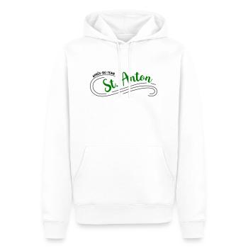 Après-Ski St. Anton - Männer Premium Bio Hoodie - Weiß - Vorne - Nico (187cm)