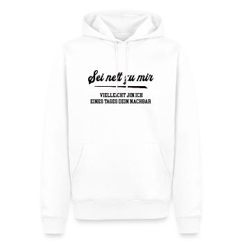Nachbar Einzug Einweihung Feier Nachbarschaft Haus - Männer Premium Bio Hoodie - Weiß - Vorne - Nico (187cm)