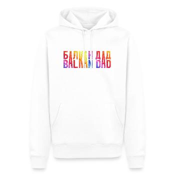 Balkan papa bosnien serbien kroatien montenegro kosovo - Männer Premium Bio Hoodie - Weiß - Vorne - Nico (187cm)