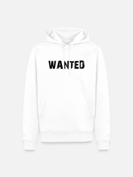 Wanted2 - Männer Premium Bio Hoodie - Weiß