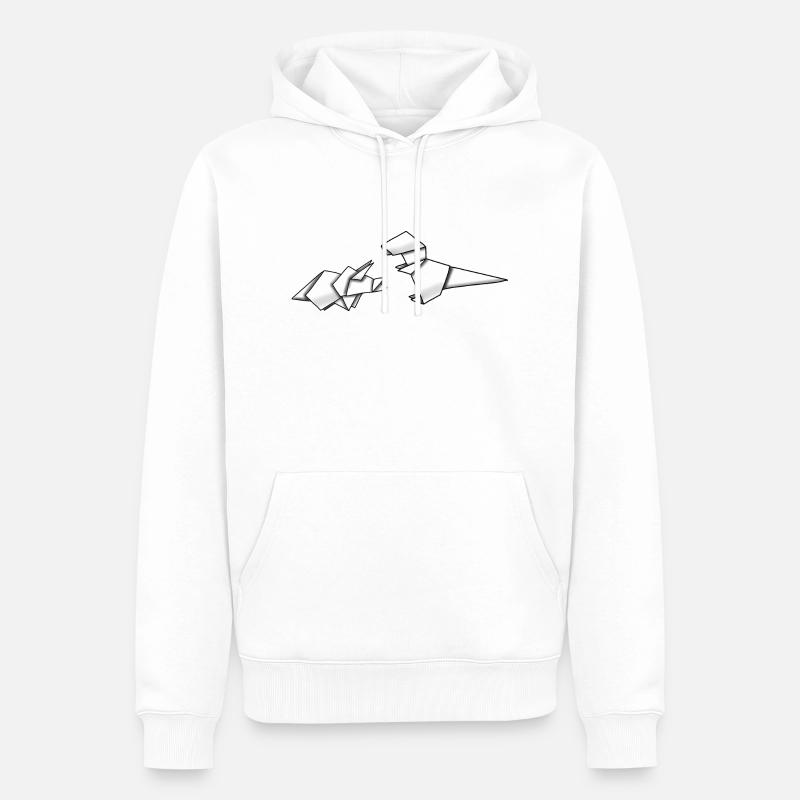 Amis des dinosaures - Sweat à capuche Premium bio Homme - blanc