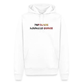 Flagge von Papua-Neuguinea - Männer Premium Bio Hoodie - Weiß - Vorne - Nico (187cm)