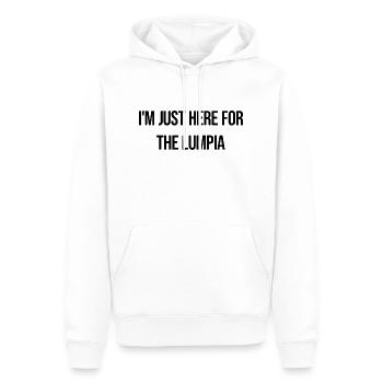 I'm Just Here For The Lumpia - Lustiges Lumpia - Männer Premium Bio Hoodie - Weiß - Vorne - Nico (187cm)
