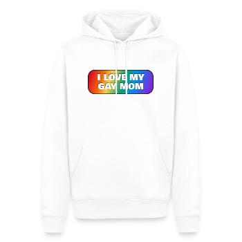 Ich liebe meine schwule Mutter - Männer Premium Bio Hoodie - Weiß - Vorne - Nico (187cm)