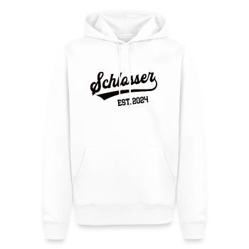 Schlosser 2024 Beruf Schlosserei Metallbau Lehre - Männer Premium Bio Hoodie - Weiß - Vorne - Nico (187cm)