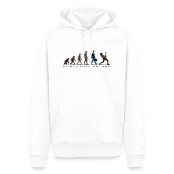 Evolution Guitar Player 06 2024 1 - Männer Premium Bio Hoodie - Weiß - Vorne - Nico (187cm)