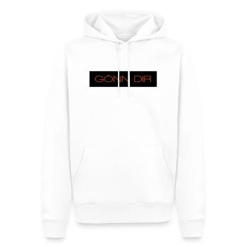 Goenn dir - 2 Farben - Männer Premium Bio Hoodie - Weiß - Vorne - Nico (187cm)