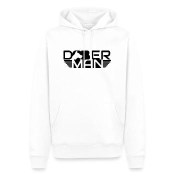 doberrman - Sweat à capuche Premium bio Homme - blanc - Devant - Nico (187cm)