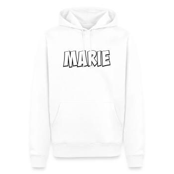 Marie Vorname Geschenk - Männer Premium Bio Hoodie - Weiß - Vorne - Nico (187cm)