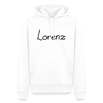 Lorenz - Männer Premium Bio Hoodie - Weiß - Vorne - Nico (187cm)