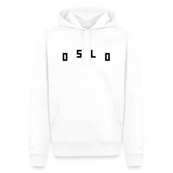 Oslo - Männer Premium Bio Hoodie - Weiß - Vorne - Nico (187cm)