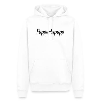 Papperlapapp - Männer Premium Bio Hoodie - Weiß - Vorne - Nico (187cm)