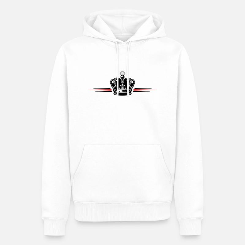Sa Majesté de la Couronne - Sweat à capuche Premium bio Homme - blanc