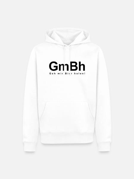 GmBh - Männer Premium Bio Hoodie - Weiß