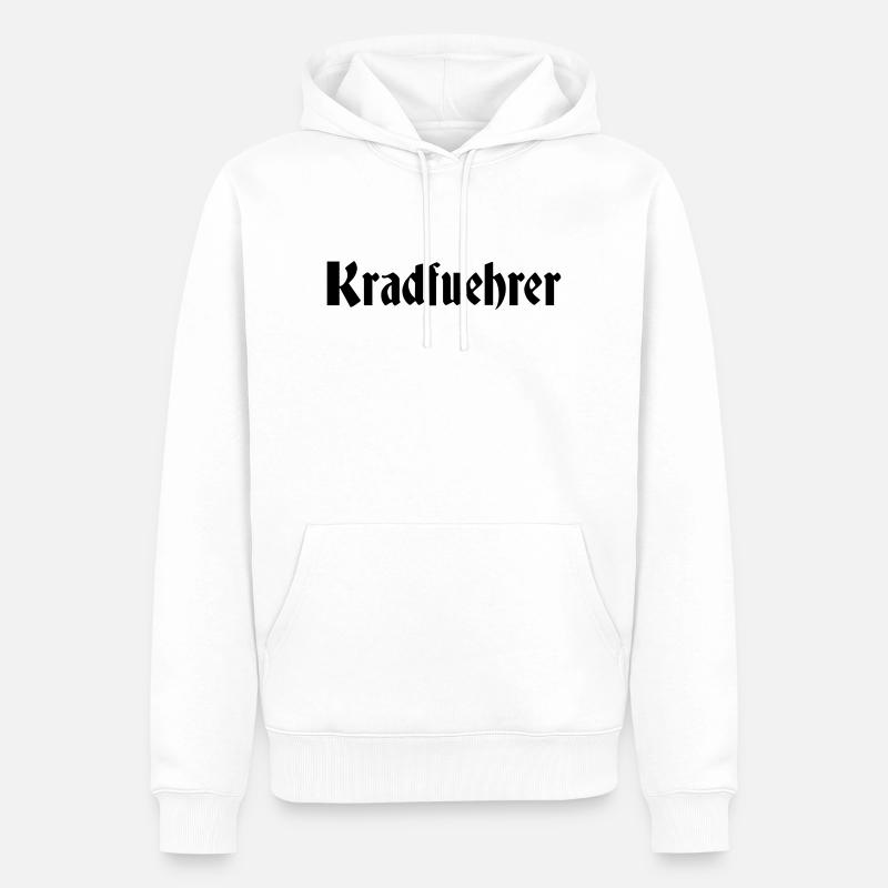 kradfuehrer - Sweat à capuche Premium bio Homme - blanc