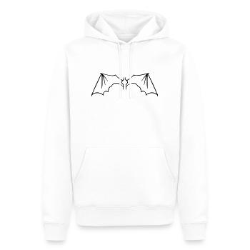 batwings_onecolor - Männer Premium Bio Hoodie - Weiß - Vorne - Nico (187cm)