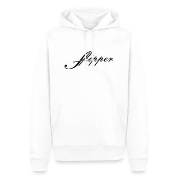 skipper_vec_1 de - Männer Premium Bio Hoodie - Weiß - Vorne - Nico (187cm)