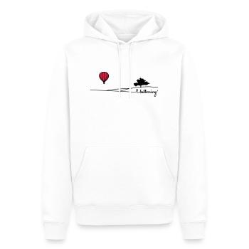 ballooning landscape - Männer Premium Bio Hoodie - Weiß - Vorne - Nico (187cm)