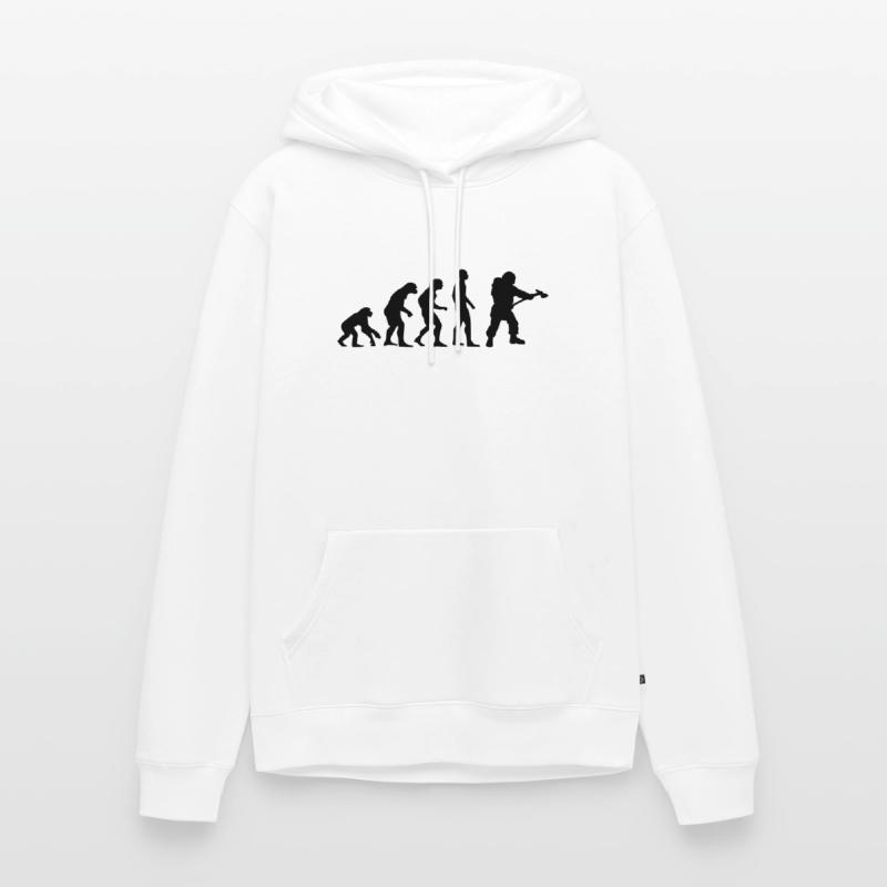 evolution pompier Sweat à capuche Premium bio Homme