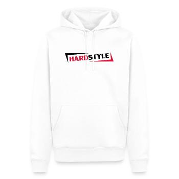 Hardstyle - Sweat à capuche Premium bio Homme - blanc - Devant - Nico (187cm)