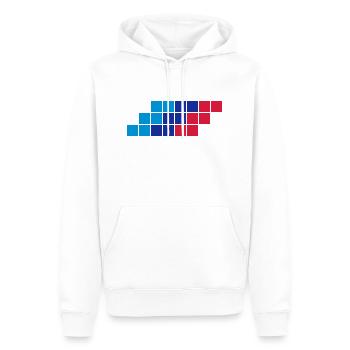 Motorsport - Männer Premium Bio Hoodie - Weiß - Vorne - Nico (187cm)