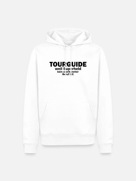 tourguide - Männer Premium Bio Hoodie - Weiß