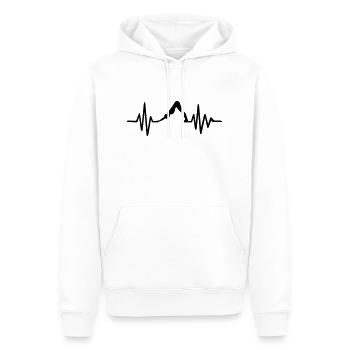 Pilates - Men’s Premium Organic Hoodie - white - Front - Nico (187cm)