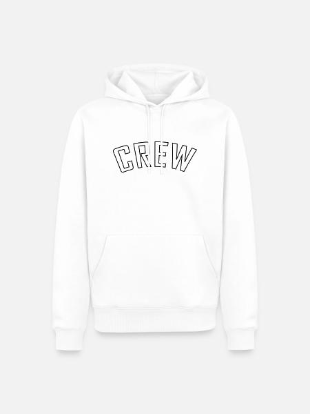 crew - Männer Premium Bio Hoodie - Weiß