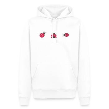 3 coccinelle - Sweat à capuche Premium bio Homme - blanc - Devant - Nico (187cm)