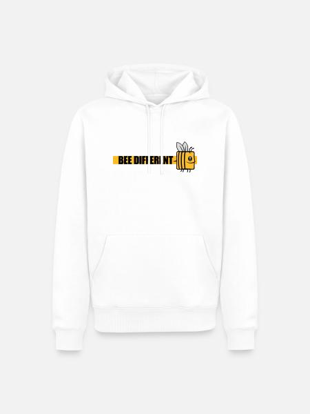 bee citation différente - Sweat à capuche Premium bio Homme - blanc