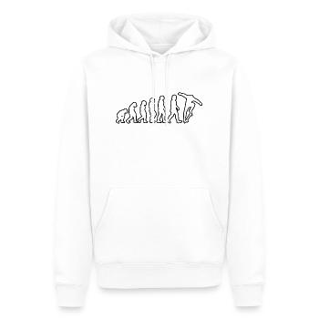 Skateboard Skateboarding Skaten Longboard Skater - Sweat à capuche Premium bio Homme - blanc - Devant - Nico (187cm)