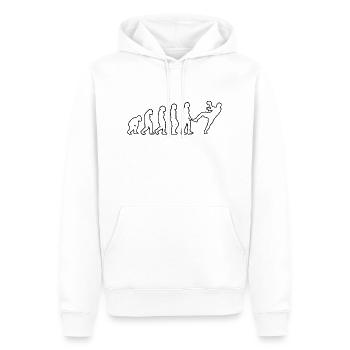 Handball Handballfan Handballteam Handballspieler - Männer Premium Bio Hoodie - Weiß - Vorne - Nico (187cm)