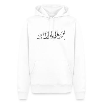 Hockey sur gazon Jeux de hockey Cadeau Floorball - Sweat à capuche Premium bio Homme - blanc - Devant - Nico (187cm)
