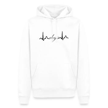 Hund Chien - Sweat à capuche Premium bio Homme - blanc - Devant - Nico (187cm)