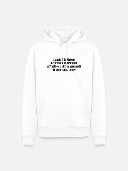 Tradition und Ehre - Männer Premium Bio Hoodie - Weiß