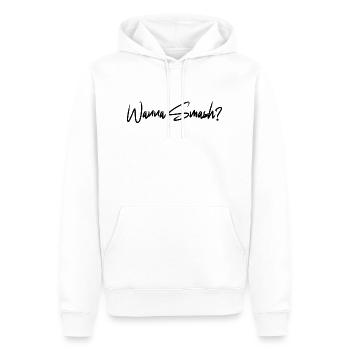 Smash - Men’s Premium Organic Hoodie - white - Front - Nico (187cm)