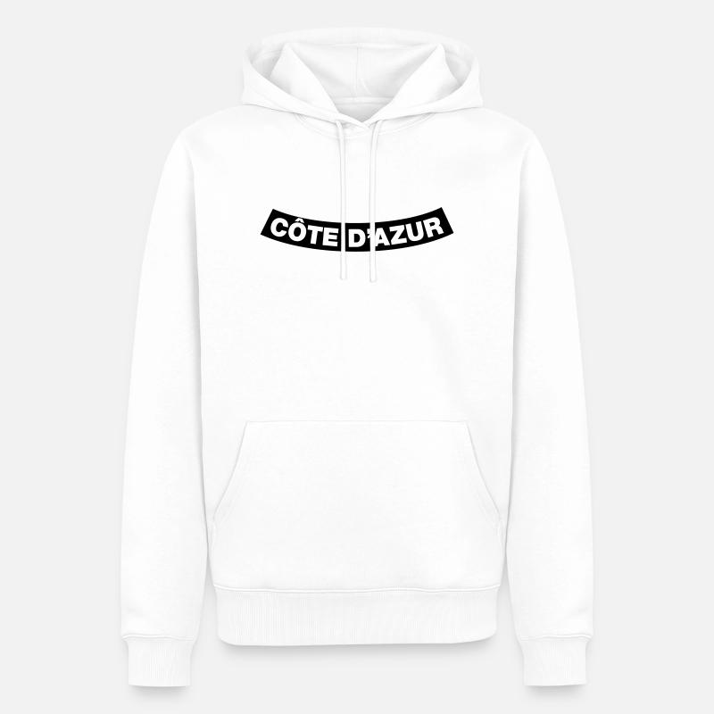 Côte D’Azur Chapter Element (JGA MC-Rocker-Design) - Männer Premium Bio Hoodie - Weiß