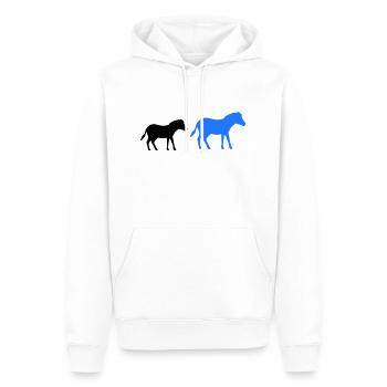 pferd pony 2 - Männer Premium Bio Hoodie - Weiß - Vorne - Nico (187cm)