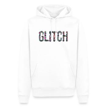 Glitch Computer PC Electronics Gaming Media Art - Men’s Premium Organic Hoodie - white - Front - Nico (187cm)